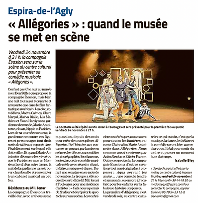 article indépendant cie Ëvasion